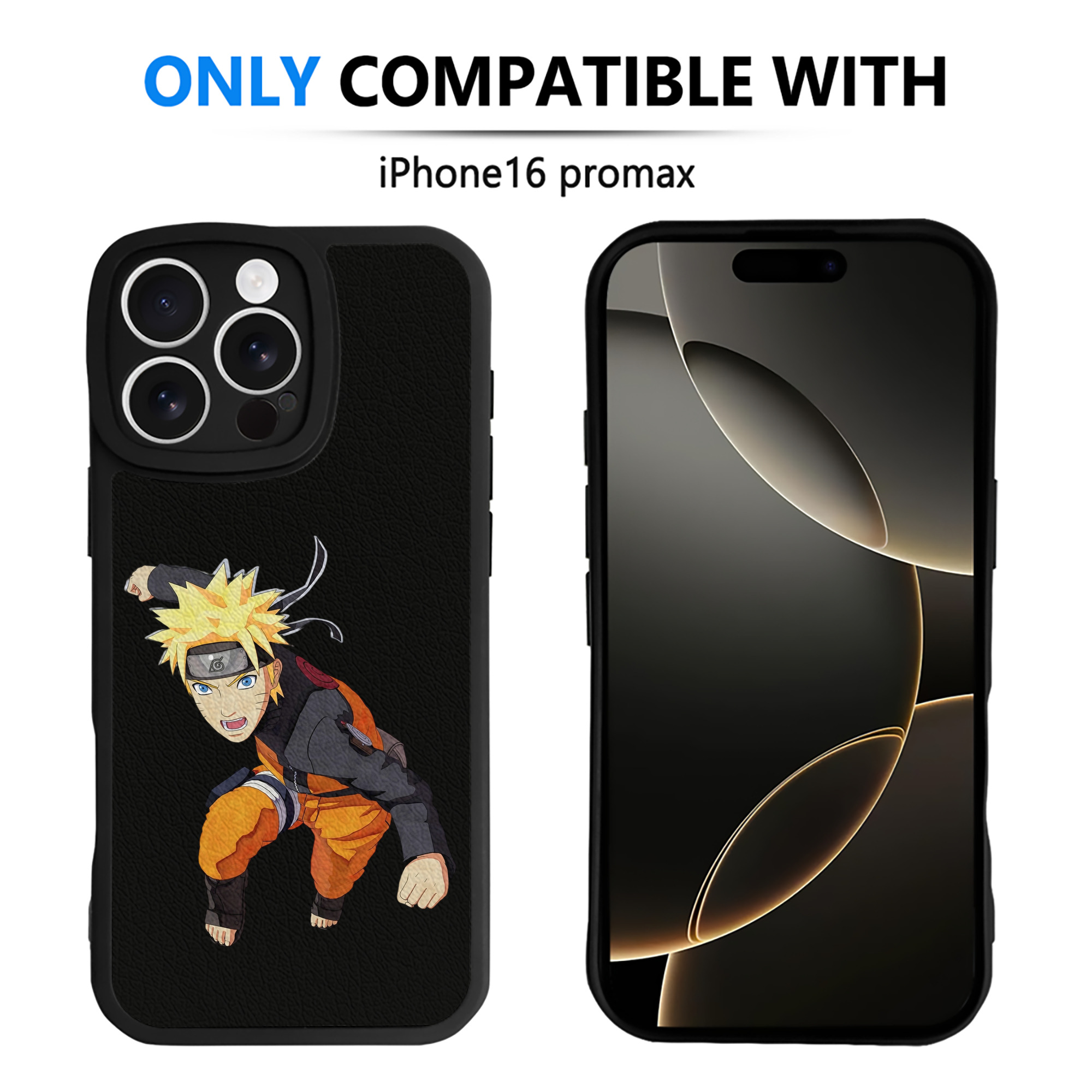 （画像用） NARUTO -ナルト- うずまき ナルト Uzumaki Naruto 【iPhone 16シリーズ対応】シリコンスマホケース（レザー調） 材質：シリコン